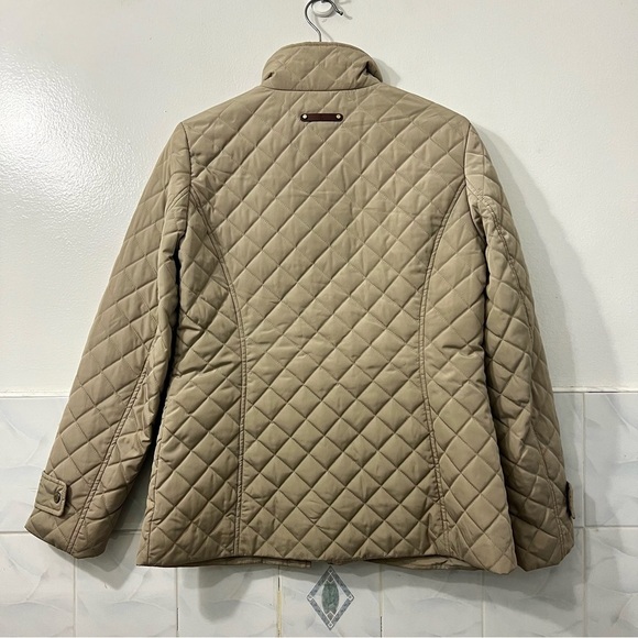 Lauren Ralph Lauren Diamond Quilted Mockneck Jacket Women’s Small Classic Preppy - Picture 10 of 14